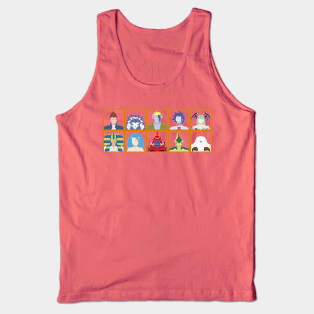 Select Your Character: Darkstalkers Tank Top by MagicFlounder